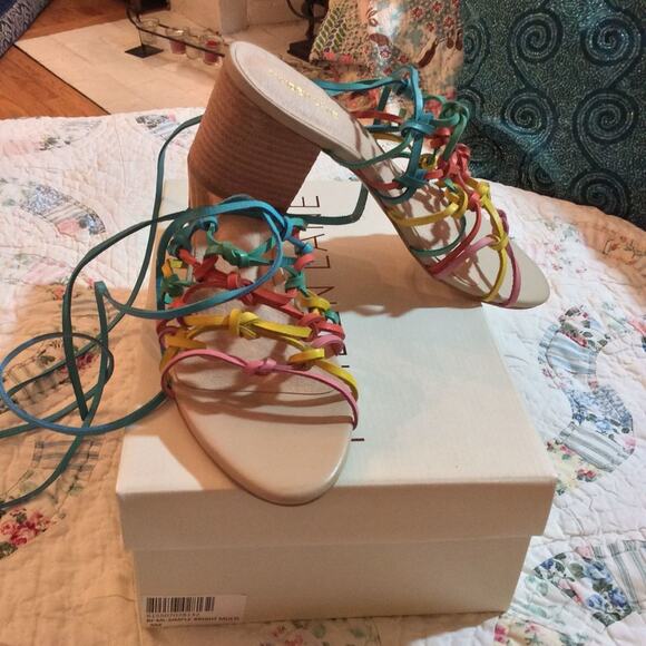 NEW IN BOX MAIDEN LANE LEATHER STRAPPY GLADIATOR SANDALS 8 - Picture 4 of 8